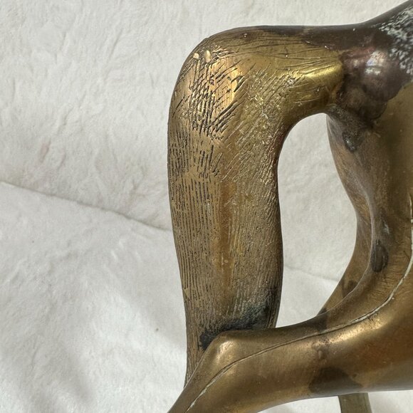 Vintage Brass Walking Horse Statue equestrian sculpture - Picture 8 of 11